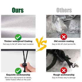LBTING 40-inch design fits most round pits, keeping rain out and leaves away.