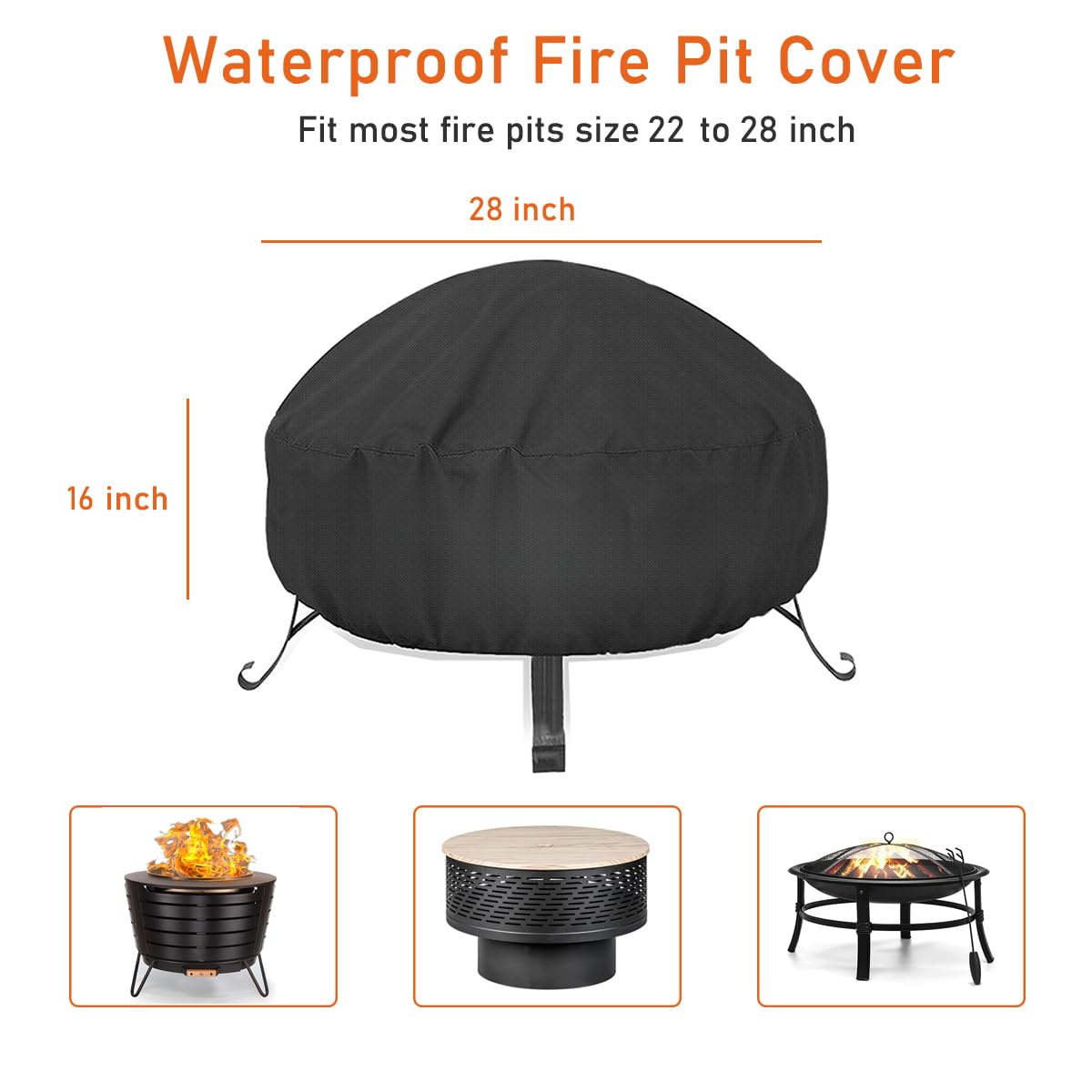 LBTING adjustable drawstring keeps the cover secure on windy days.