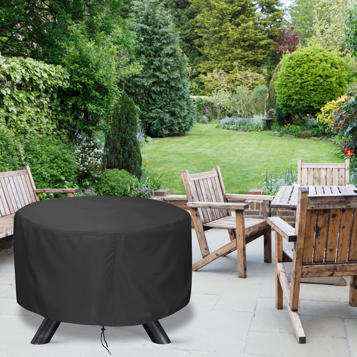 LBTING easy-fit cover simplifies cleanup after outdoor gatherings.
