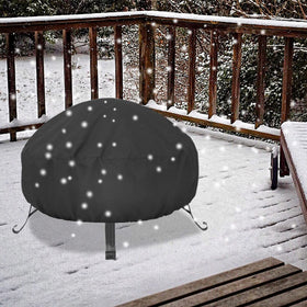 LBTING 28-inch cover fits round pits and complements outdoor tables.