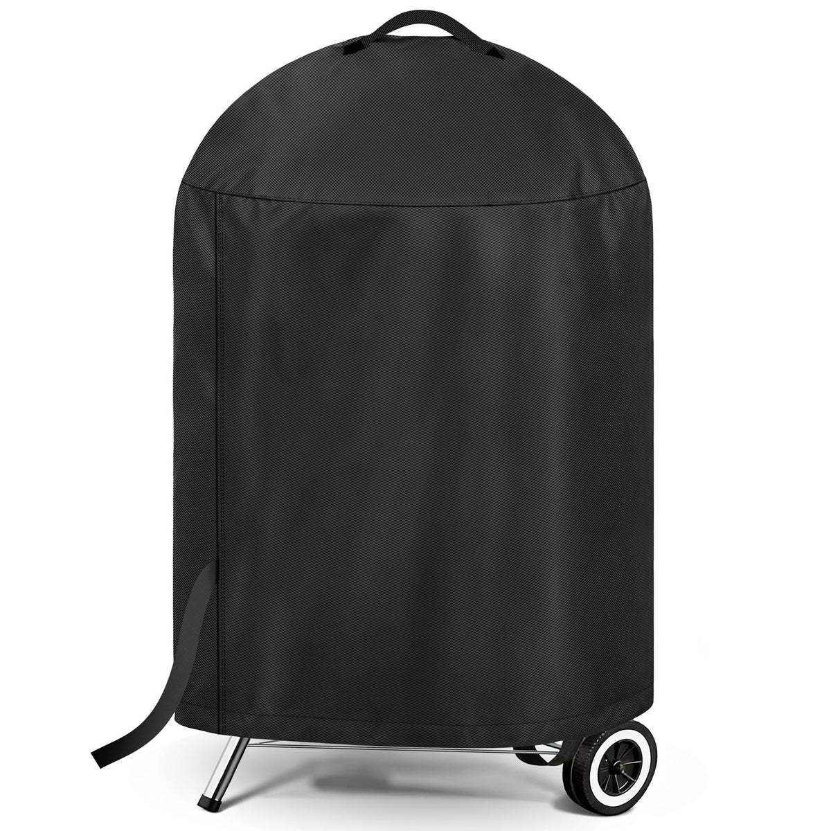 LBTING grill cover in Oxford waterproof fabric protects a 26-inch grill from rain.
