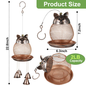 LBTING metal bird feeder with bronze finish adds rustic elegance to outdoor spaces.