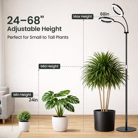 LBW anti-slip base keeps the unit stable on large plant pots