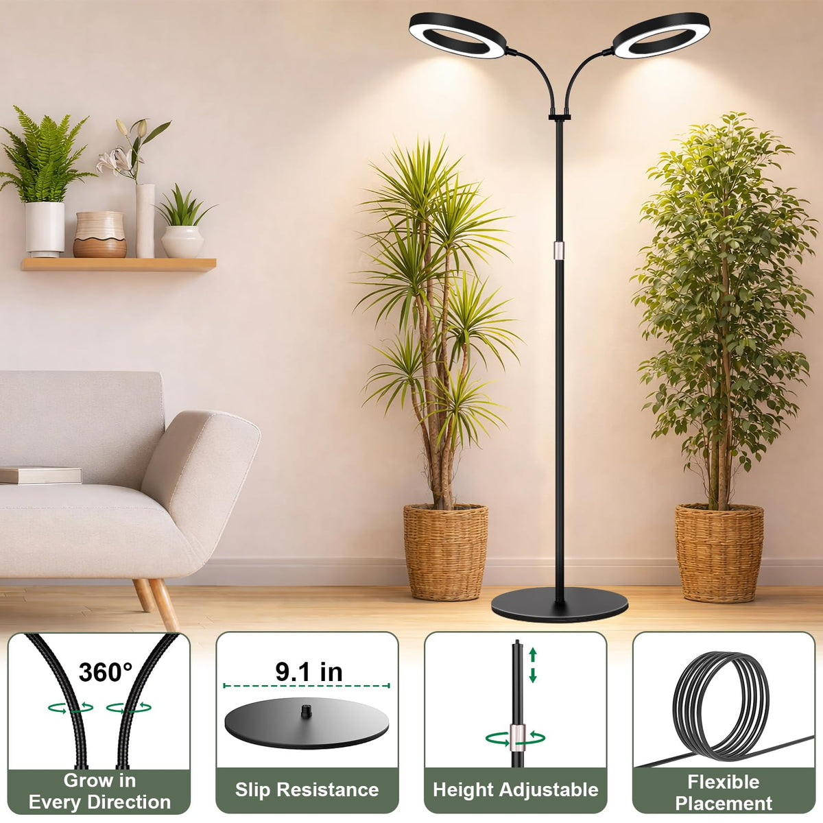 LBW full spectrum light mimics sunlight for healthier indoor growth
