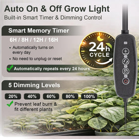 LBW dual head goosenecks flexibly adjusted to cover top and lower leaves