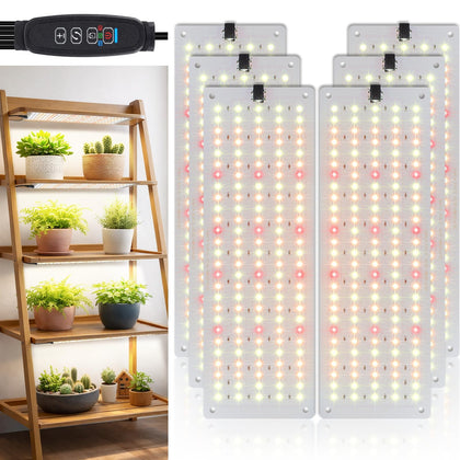 LBW Plant Grow Light six-pack panel delivers broad indoor coverage for multiple plants.