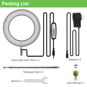 LBW Plant Grow Light easy installation with telescoping pole for quick setup.