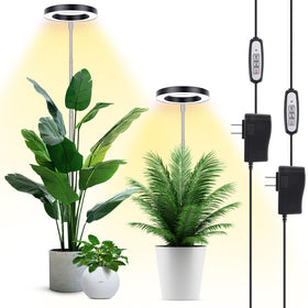 LBW Plant Grow Light full spectrum 72 LEDs supports germination and lush indoor growth.