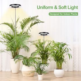 LBW Plant Grow Light height adjustable pole fits tall plants for even illumination.
