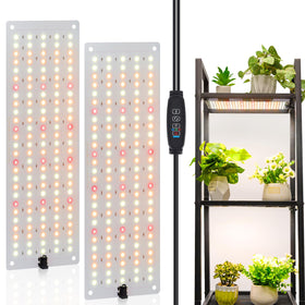 LBW plant grow light panel shows full spectrum daylight-like glow for indoor gardening.