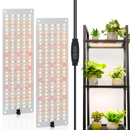 LBW plant grow light panel shows full spectrum daylight-like glow for indoor gardening.