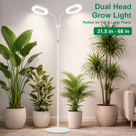 LBW stand with adjustable height reaches tall plants for even top and lower leaf illumination.
