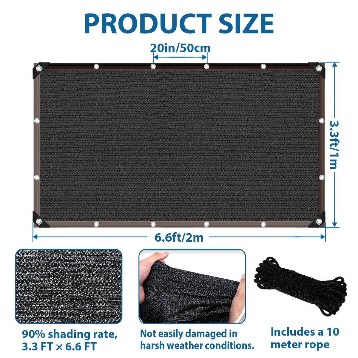 LCYFBE patio garden shade mesh creates cool, shaded outdoor space.