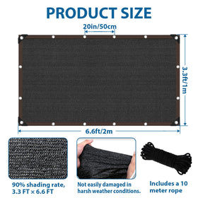 LCYFBE patio garden shade mesh creates cool, shaded outdoor space.
