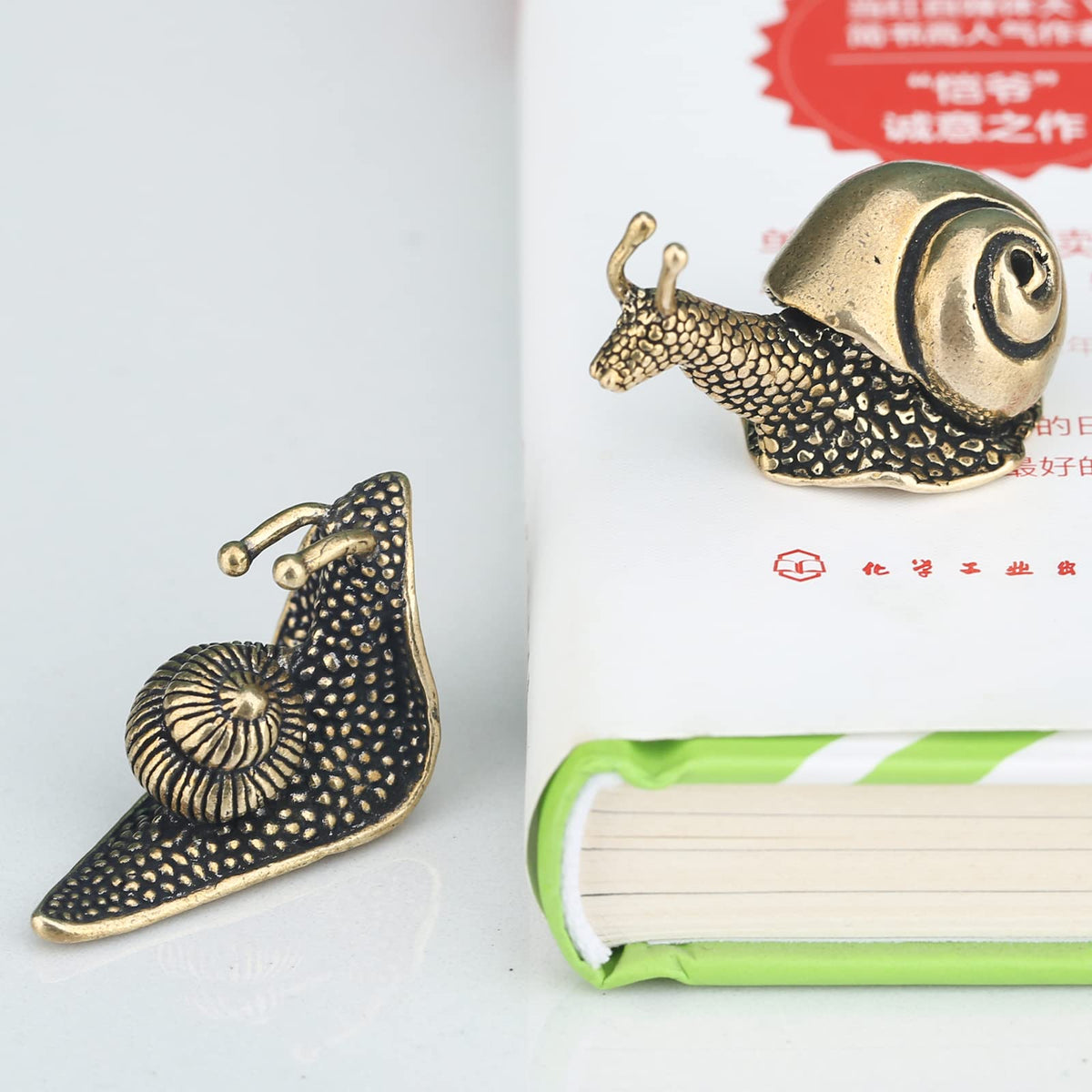 LCCCK snail home decor brass art piece pairs with interiors.
