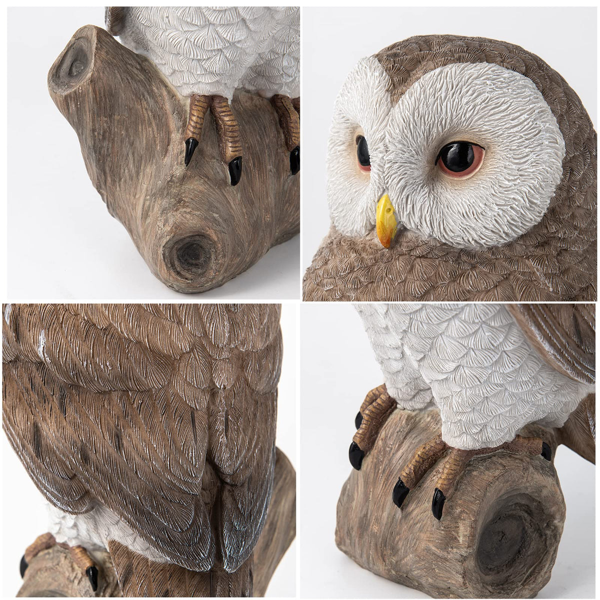 LCdecohome owl decor on gate or tree enhances outdoor aesthetics and charm