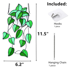 Lcensp green plants suncatcher hanging on a porch enhances outdoor charm.