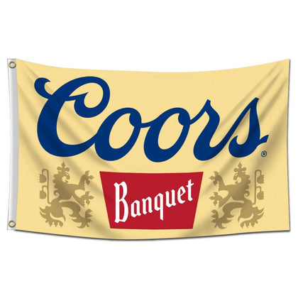 LCFHOME Banquet Beer Flag 3x5ft with vivid print for dorm or patio decor