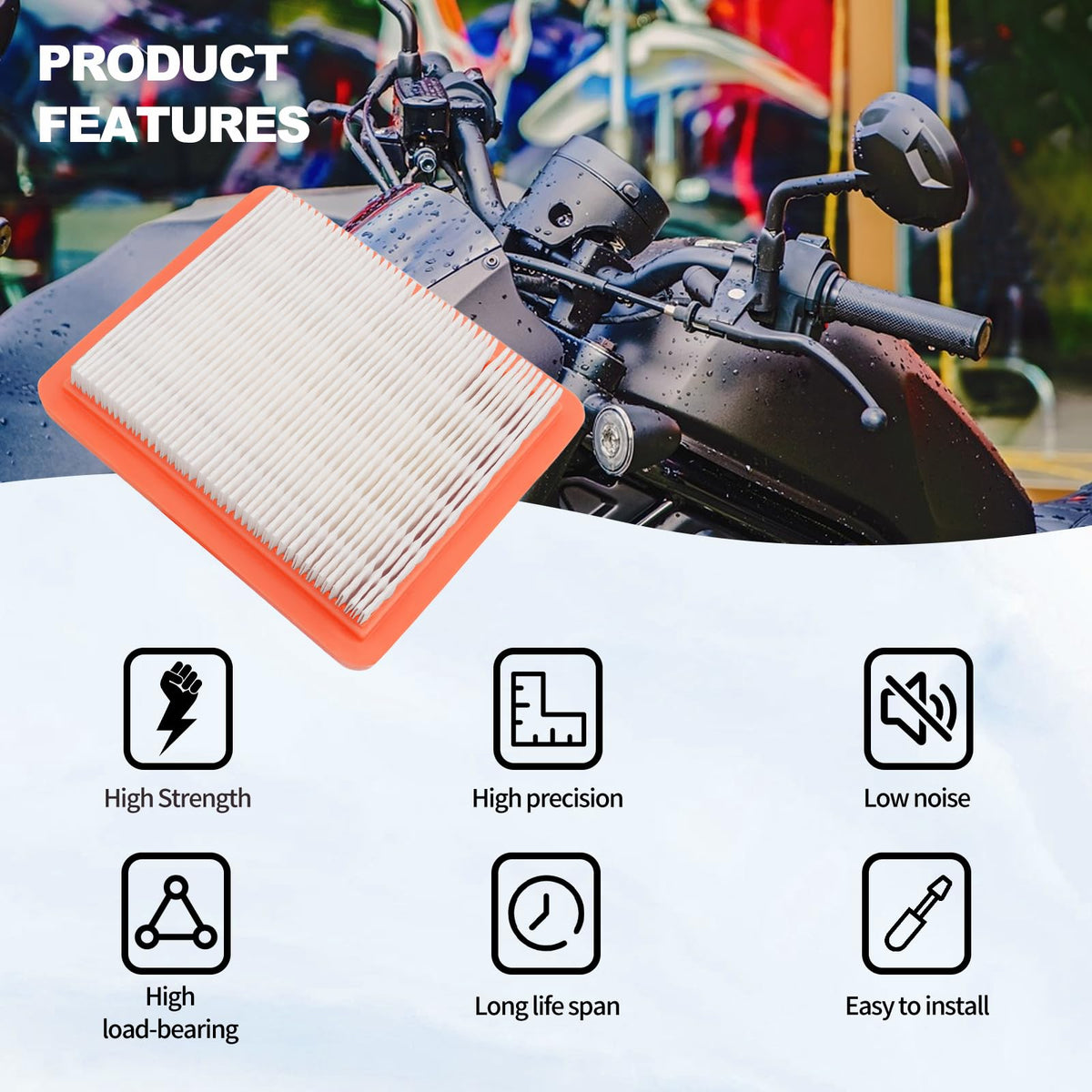 LCGLY air filter made from quality materials for long service life.
