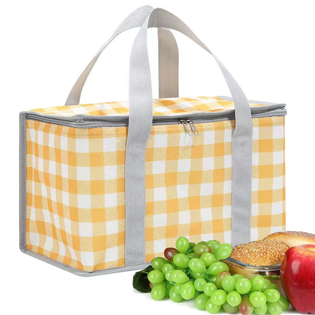 Lchkrep insulated bag with zippered top keeps contents fresh during picnics