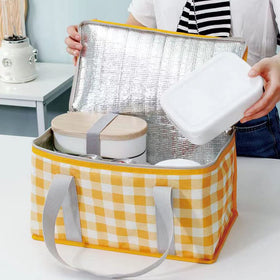 Lchkrep picnic bag folded flat for compact storage after a day out