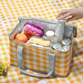Lchkrep reusable picnic bag with easy-clean interior