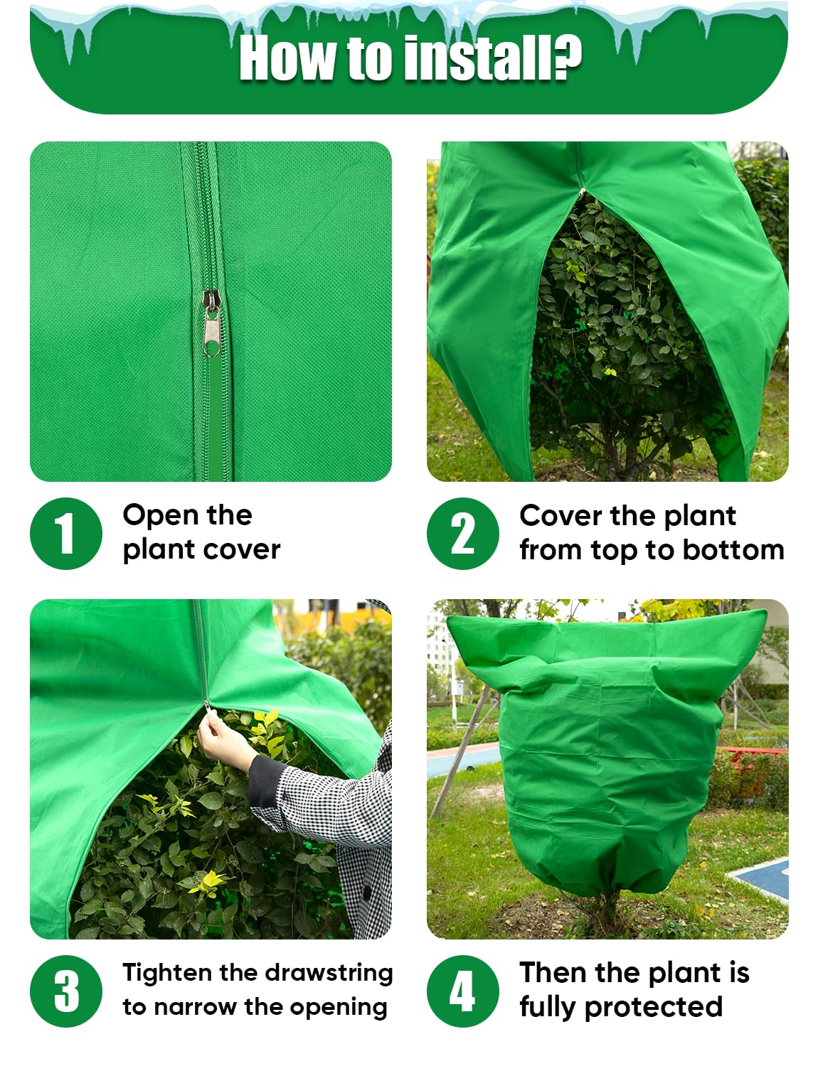 LCHUANG durable reusable frost cloth withstands sun, wind, rain