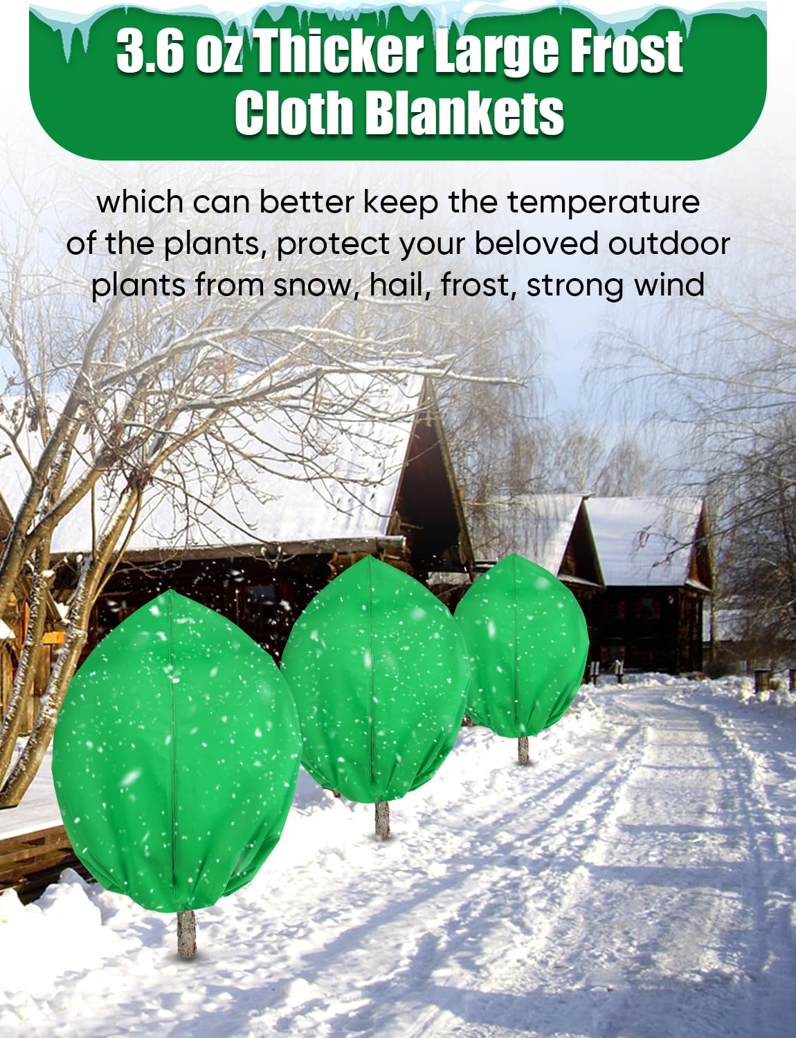 LCHUANG frost protection fabric 3.2 oz shows thick insulation capability