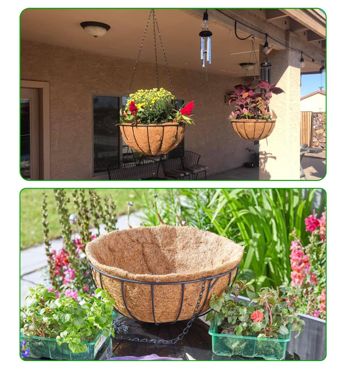 LCHUANG outdoor garden decor adds color to patios and balconies.