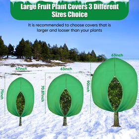 LCHUANG large 63x71 inch plant cover fits trees and vegetables