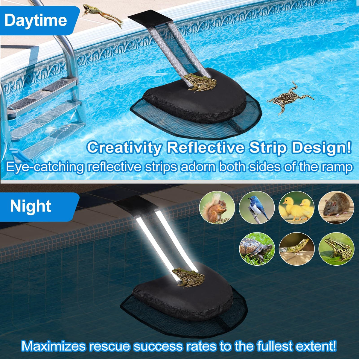 LCHUANG Pro Frog Life Saver bridge-ladder providing ascent for critters