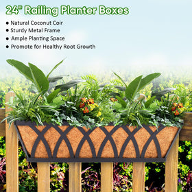 LCHUANG railing planter coconut liner improves drainage and root health