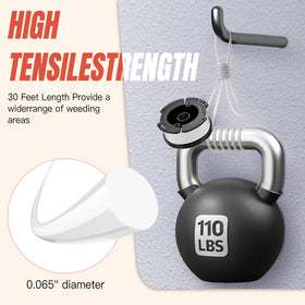 LCJZSET AF-100 nylon line delivers 110 lbs strength for tough jobs.