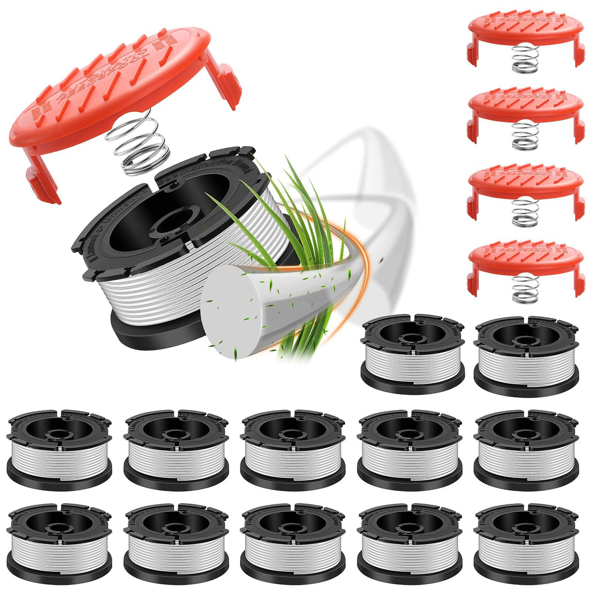 LCJZSET AF-100 spool kit for Black+Decker trims enables quick replacement.