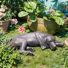LC LCdecohome detailed texture dog figurine adds lifelike presence to your yard
