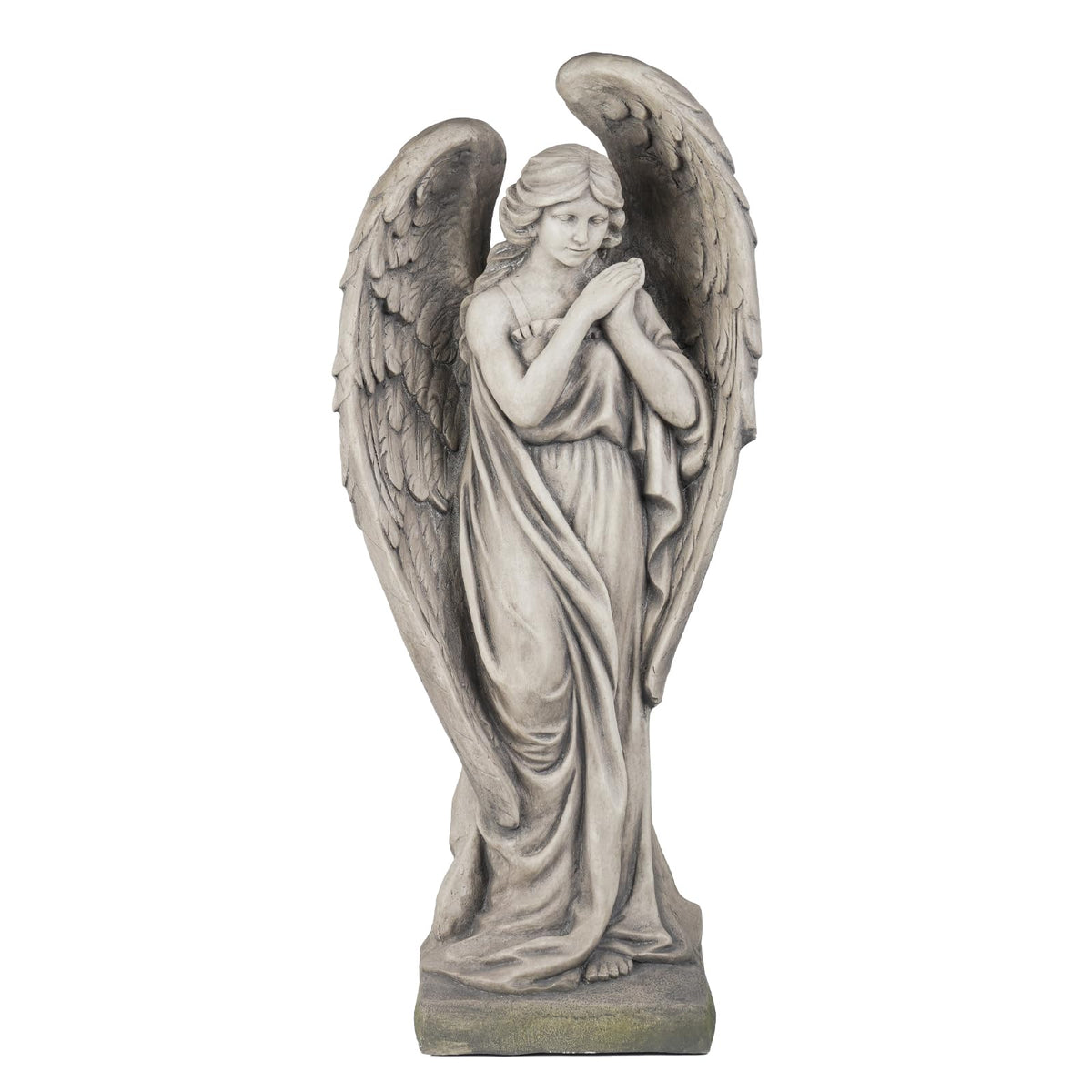 LCdecohome outdoor angel statue full view, ideal for garden focal point.