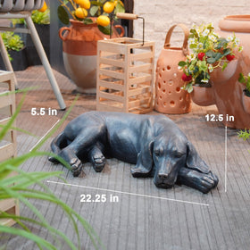 LC LCdecohome perfect size dog statue fits yards and entryways
