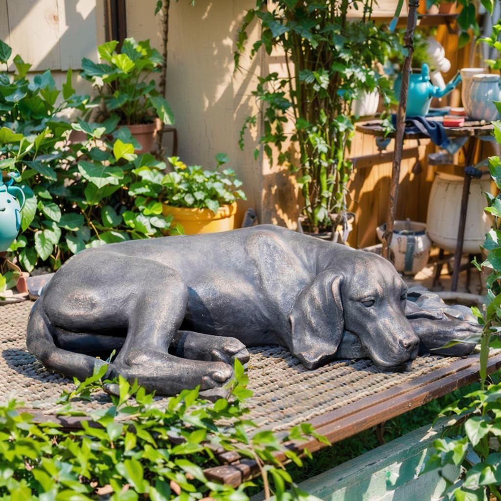 LC LCdecohome resin sculpture durability for year-round garden use