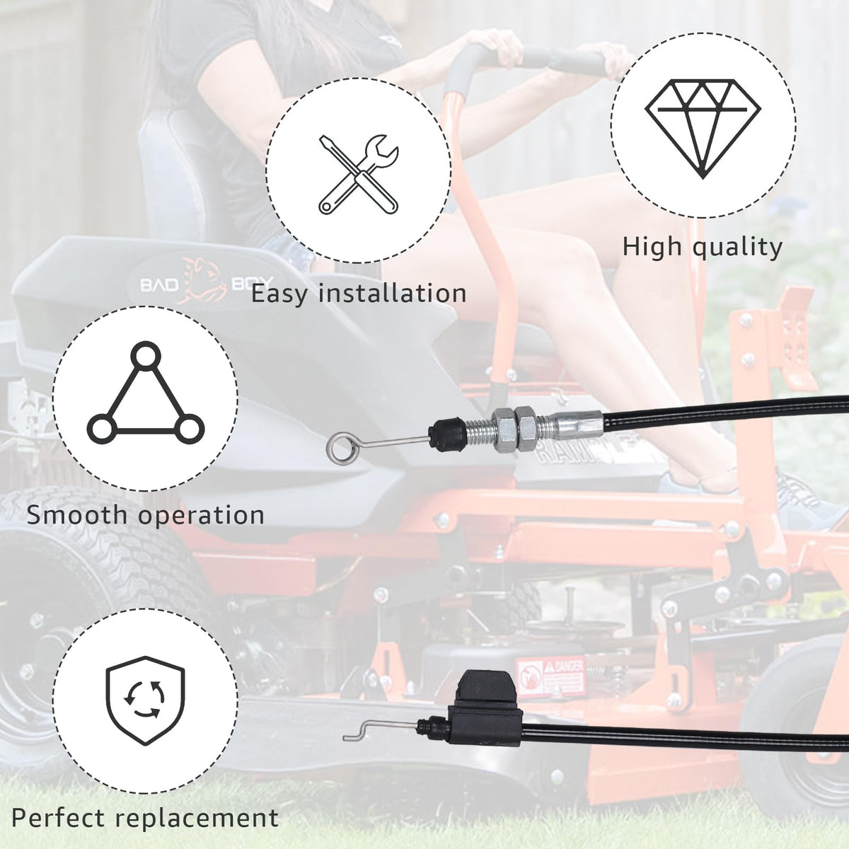 LCMLA brand brake cable highlighting quality and durability.