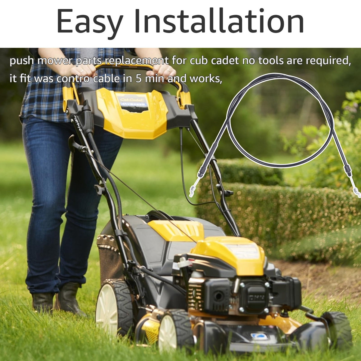 LCMLA smooth throttle-control demonstration for easier mowing