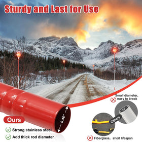 Lcokeiy versatile markers for driveways, sidewalks, lawns, and parking areas.