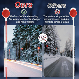 Lcokeiy stainless steel stake provides durable performance in winter conditions.