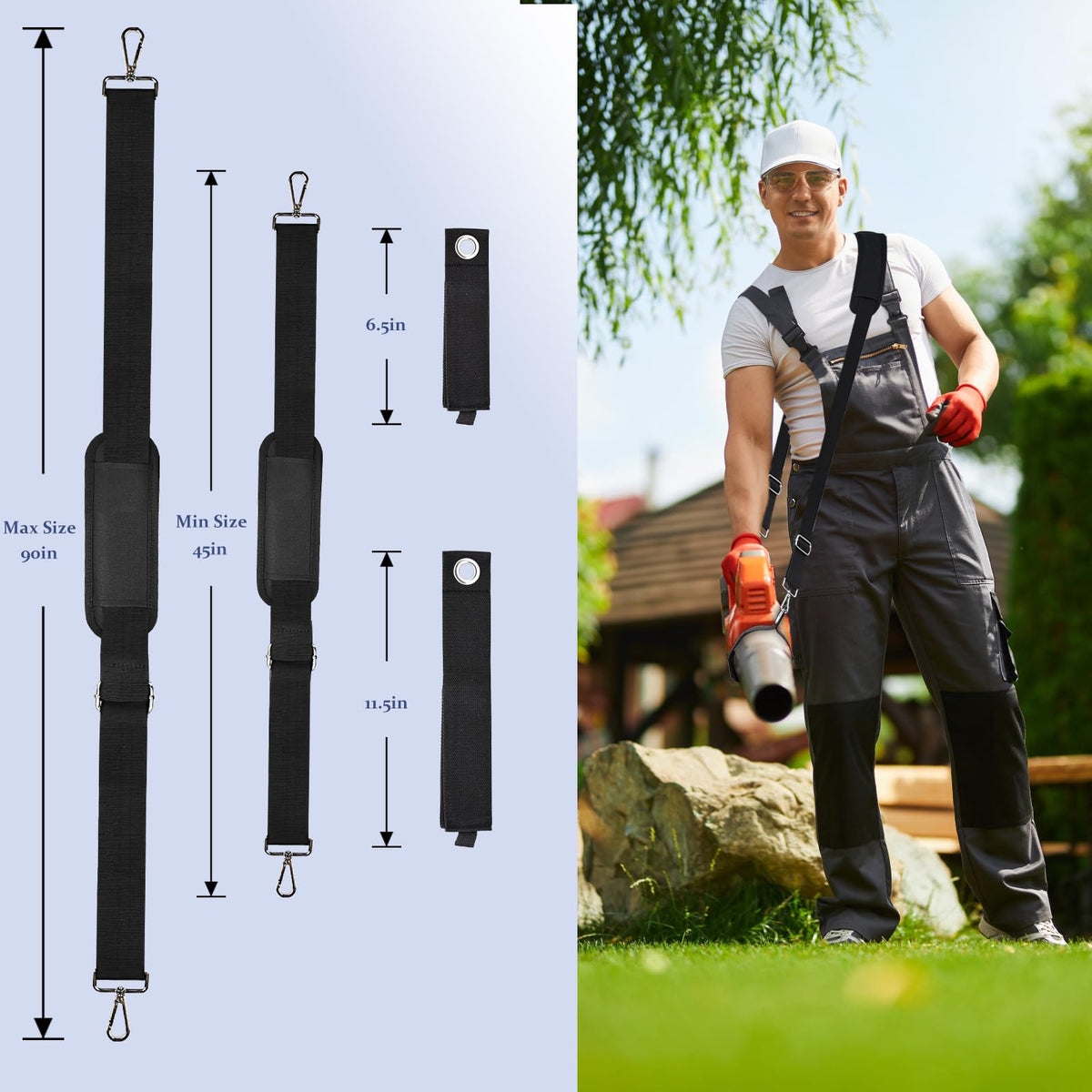 Lconvicely shoulder pad with soft padding reduces fatigue in use