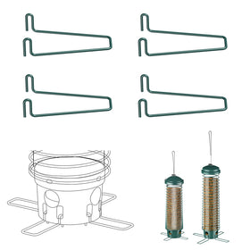 LCSEVEN metal feeding ports stand closeup highlighting durable construction for year-round feeding.
