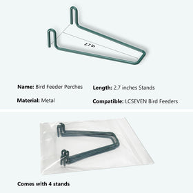 LCSEVEN standing perches image highlights stable, accessible perches ready for backyard birds.
