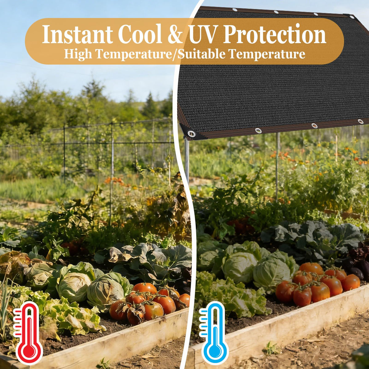 LCYFBE breathable mesh allows airflow while shading crops or animals