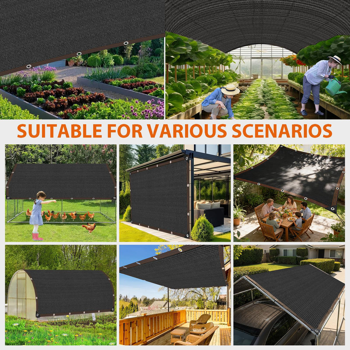 LCYFBE patio shade cloth offers comfortable shade and airflow