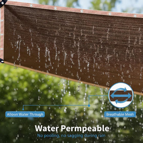 LCYFBE shade cloth enhances patio comfort and shade