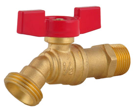 LD Valve hose bibb 12mip-34mht side view emphasizes snug shut-off for reliable control