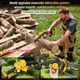 LDDEFOA ergonomic rubber grip reduces hand fatigue.
